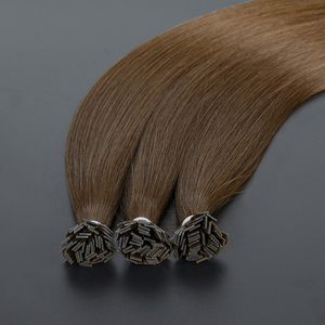 Tedarikçi fabrika çift çekilmiş manikür hizalanmış Balayage ham rus bakire Keratin önceden bağlanmış I <span class=keywords><strong>U</strong></span> V düz İpucu saç ekleme