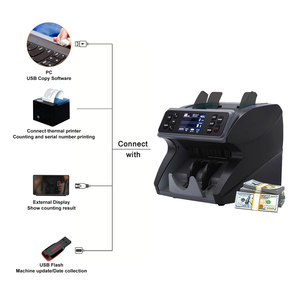 Portable Multi-Functional Cash and Banknote Counter Machine with UV MG <strong>Detection</strong> Price and <strong>Mixed</strong> Notes <strong>Counting</strong> Function - Product Image 5