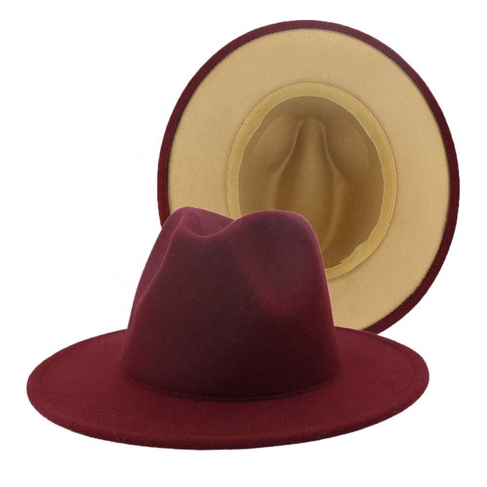 Burgundy + Camel 58cm