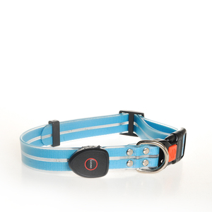 <span class=keywords><strong>Collar</strong></span> LED para mascotas recargable por USB para perros, nailon impermeable con luz intermitente de patrón sólido, hecho de material plástico de poliéster - Product Image 5