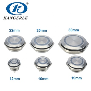Chinakel 16mm interruttore a pulsante testa piatta scatola pulsante in metallo interruttore a pulsante - Product Image 5