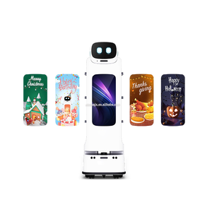 Umwelt freundlicher ABS-Material liefer roboter Panda-Muster Smart Food Delivery Robot für Restaurant - Product Image 5