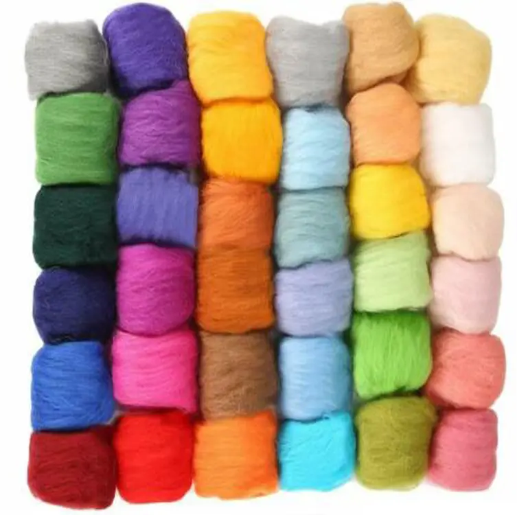 Benang pengrajin 66S Super Chunky Merino wol 130 warna kasar wol Australia benang raksasa digunakan untuk menyodok bordir dan kain wol