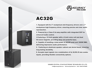 ACC AC32G Módulo patentado BT karaoke party DJ subwoofer portátil profesional audio activo columna de potencia altavoces caja sistema pa - Product Image 4