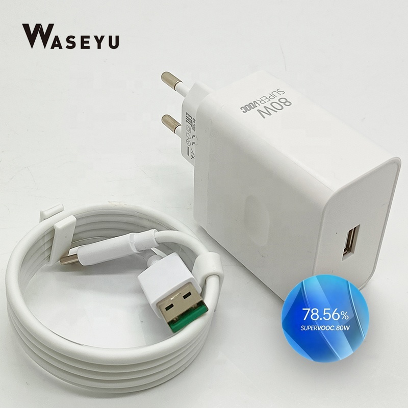 White, 80w EU Plug+green core cable
