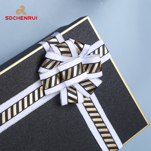 Großhandel individuell bedrucktes Satin band mit personal isiertem Logo Markenname einseitige Blumen verpackungs bänder