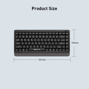 Fabricación OEM Teclado de oficina silencioso de modo dual 2,4G + BT Diseño ergonómico con botones de función completa Accesorios de computadora - Product Image 6