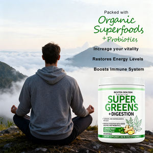 SuperGreens Superfood Poudre Verte Mélange De Fruits Supplément Vegan Nutrition Naturelle Sans Sucre - Product Image 6