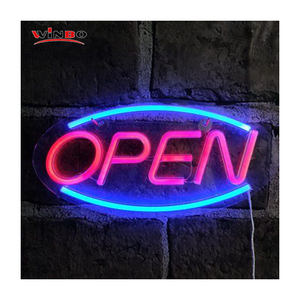 Dropshipping Design Livre Personalizado <span class=keywords><strong>Led</strong></span> Neon Light Nome Personalizado Drop Shipping anúncio aberto placa sinal de néon