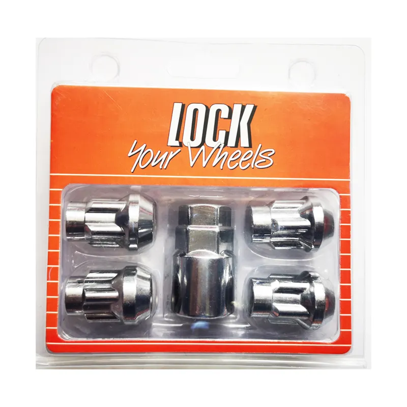 Huangxin Chrome Lock Lug Nuts Wheel Lock Sets 4+1