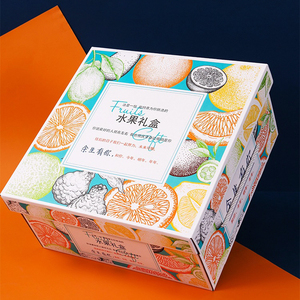 Transparent PVC Corrugated Gift Box for Fruits, Grapes and <strong>Apples</strong>, Portable and Thickened Packaging Box with Sky and Earth Cover - Product Image 1
