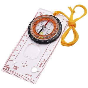 Johold metallo bussole da esterno Multi-funzionale precisione lente di ingrandimento bussola righello multifunzione mappa righello piccola bussola - Product Image 2