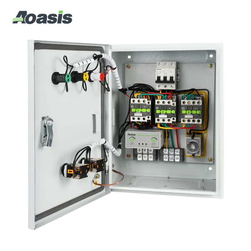 Aoasis QJX3-18.5 elektrik kontrol paneli dolapları motor gücü metal kontrol kabini açık otomatik elektrik kontrol kabini