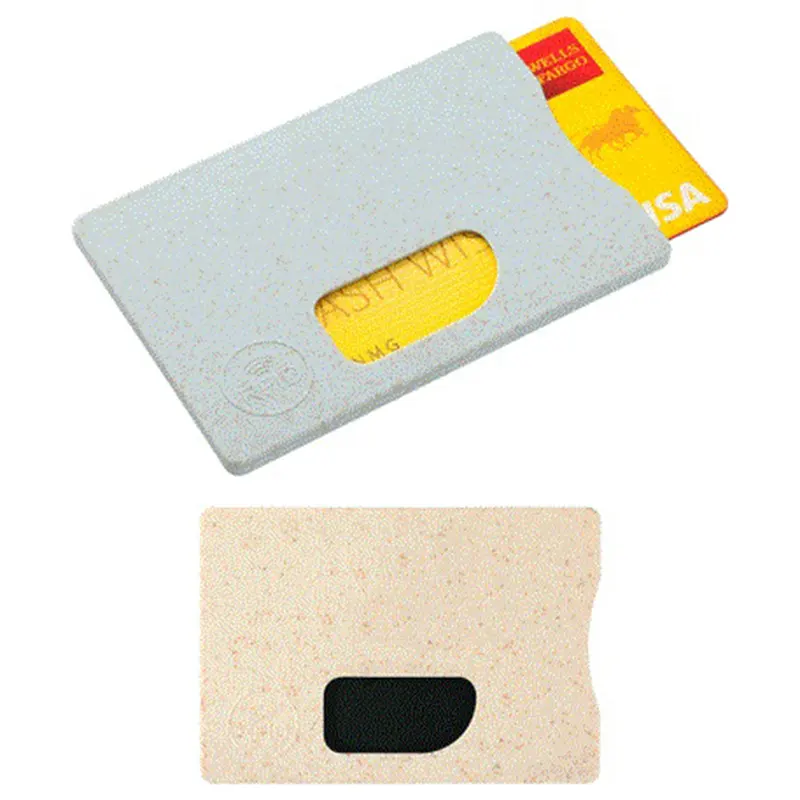 Newest design RFID Holder Eco-friendly Biodegradable Mobile Phone Shell wheat straw card holder