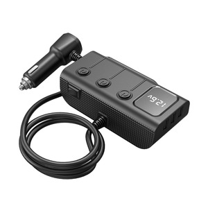 点烟器适配器快速充电120w 12v/24v 3插座分离器3 Usb汽车电源适配器汽车充电全球定位系统仪表板凸轮电话 - Product Image 3