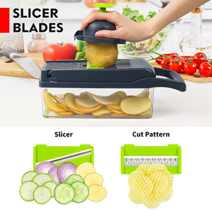 Hot-<strong>selling</strong> Multifunctional Vegetable <strong>Cutter</strong> 16-in-1 Onion Fruits Slicer Potato Peeler Manual Kitchen Vegetable Chopper - Product Image 3