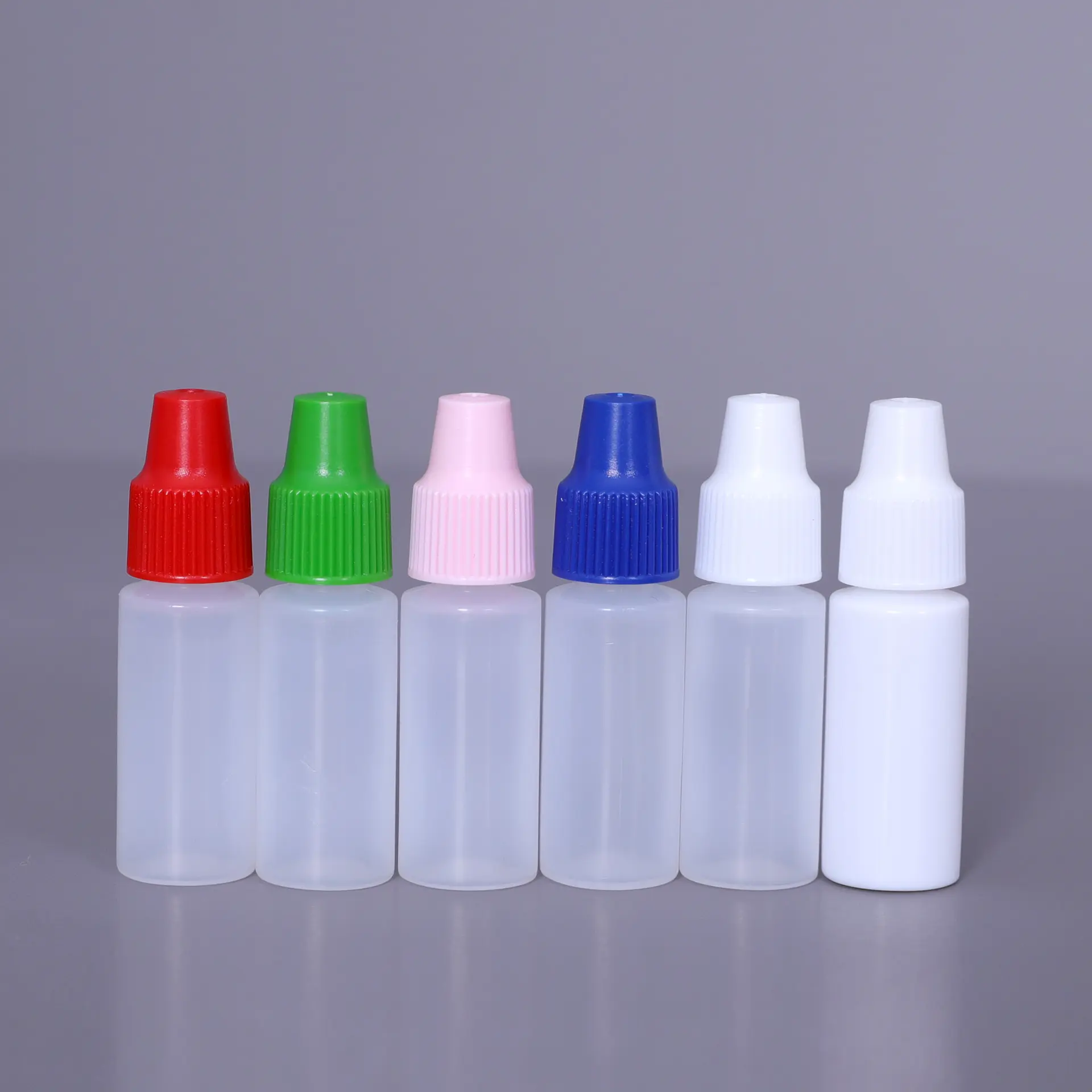 Envase de gotas de plástico de 3ml, botellas cuentagotas de plástico exprimibles con tapón de rosca
