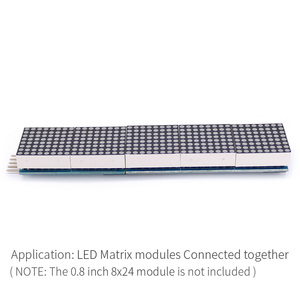 Rot/Gelb/Grün/Blau 0,8 Zoll 8x16 Punktmatrix-LED-Anzeige modul Anschließ bar Mehr mit SPI-Schnitts telle Kompatibel für Arduino - Product Image 5