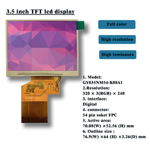 Display LCD RGB 320x480 ILI9488 modulo LCD touchscreen LCD TFT da 3.5 pollici per display codice QR - Product Image 6
