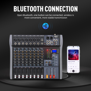 Professional <strong>8</strong>-Channel DJ Console <strong>Audio</strong> Mixer CT-<strong>8</strong> Noise Cancelling Recording Studio Mixing Controller for Stage <strong>Audio</strong> <strong>Interface</strong> - Product Image 3