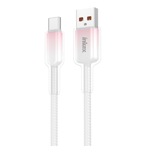 Inkax CB-65 yeni Trend şeffaf degrade şarj kablosu 3.1A mikro/IP/tip-c/CC 60W/CL 27W örgü veri kablosu dayanıklı - Product Image 3