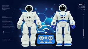 Robot spaziale telecomando intelligente di programmazione gesto di rilevamento del tocco ballando robot giocattolo per bambini