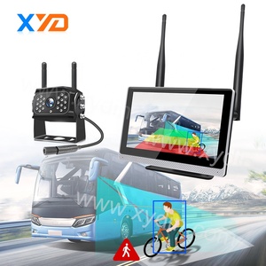 XYD AI 7 Inch Quad Monitor 2.4G Digital Wireless BSD Car/truck Rear View Backup Camera System - Product Image 5