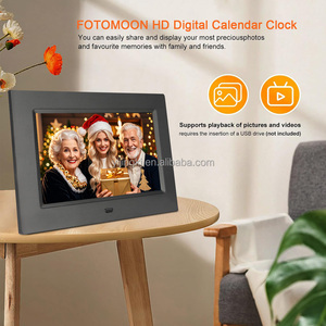 Custom 7'' 7 Inch Playing <strong>Photo</strong>/Video <strong>Function</strong> <strong>Digital</strong> Clock <strong>Frame</strong> <strong>with</strong> Calendar and Day - Product Image 6