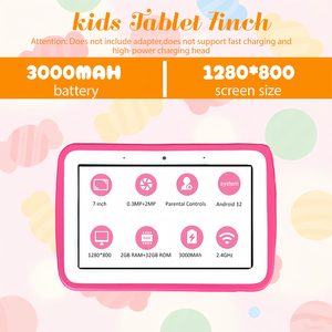 Yeni 7-Inch MTK dört çekirdekli <span class=keywords><strong>Android</strong></span> 12 Tablet PC çocuklar için 3000mAh pil ile eğitim yap-boz oyunları - Product Image 6