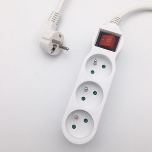 ปลั๊กไฟต่อพ่วง3ทางแบบฝรั่งเศสพร้อมสวิตช์ - Product Image 5