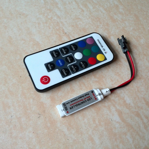 Mini RF RGB LED Controller Dimmer DC5-24V 17 Tasten Wireless Remote RGB LED-Controller - Product Image 3