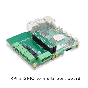Raspberry Pi GPIO a placa multipuerto, compatible con Raspberry Pi OS, SIN controlador, Plug-and-Play, permite CAN/ RS485/ RS232