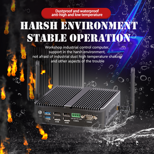 KTB 142 Linux Os Industrial Edge Computing Box Computadora N100 N200 Intel Nuc Fanless Mini Desktop Nano Pc IPC con Windows 11