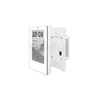 4 Zoll Retro Style Weiß Rechteckiges drahtloses Smart Home-Sicherheits system Tuya App-kompatibles ZigBee-Netzwerk PC-Material 10A max - Product Image 1