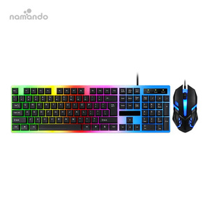 Wired <strong>Keyboard</strong> and <strong>Mouse</strong> Set Usb Luminous Mechanical Feeling <strong>Keyboard</strong> and <strong>Mouse</strong> Set for PC Laptop <strong>Computer</strong> Game Office