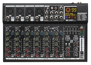 MR600 24 บิต DSP ดิจิตอลเอฟเฟกต์หลายโปรเซสเซอร์ 48V Phantom Power USB เล่นเครื่องผสมเสียงระดับมืออาชีพ - Product Image 5