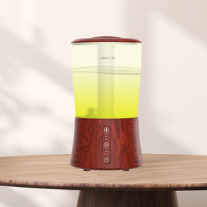 2.2L Ultraschall tragbarer Touch Control Aromatherapie-Luftbe feuchter für Home Office Holz diffusor Ätherisches Öl Feuchtigkeit kontroll stecker