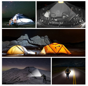 Lightsincere ไฟฉาย LED ชาร์จไฟได้พลังงานแสงอาทิตย์สูงพร้อมแบตเตอรี่แบบถอดได้ - Product Image 6