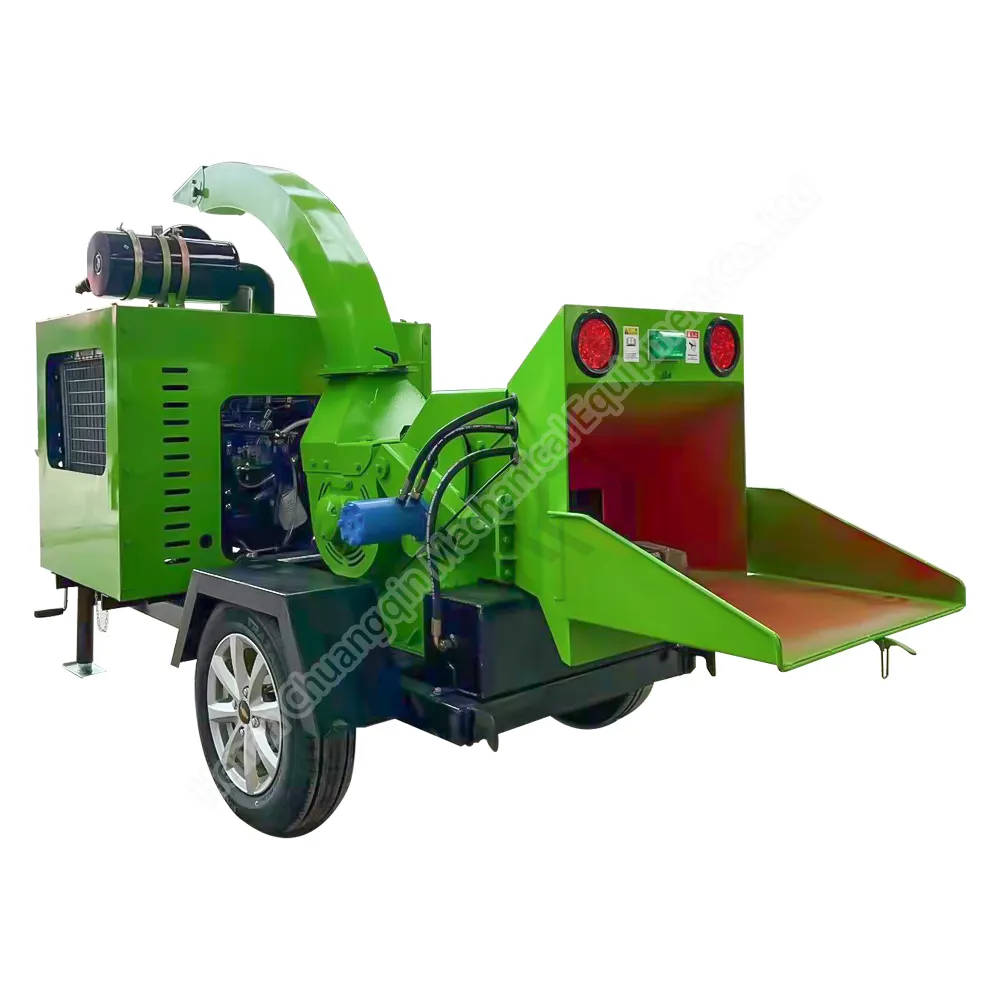 Wc8 rizhao frantoio produzione di segatura/macchina per alberi di legno benzina atv 7 8 t/h uscita cippatrice per legno/cippatrice per tronchi