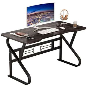 Gran oferta, escritorio de ordenador de madera Simple moderno, mesa Anticolisión de Metal, escritorio de estudio moderno, escritorios de ordenador de oficina - Product Image 1