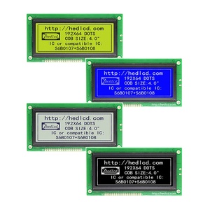 Venta del fabricante 4,4 "130*66MM 19264 192x64 Módulo de panel de pantalla LCD gráfica con puerto paralelo S6A0107 para control industrial - Product Image 1