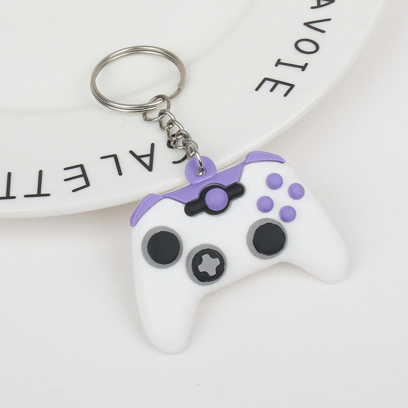 White Game Controller Keychain