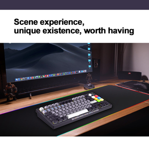 Oem personalizado BT Mini teclado comercial programable de aluminio Teclado mecánico inalámbrico Teclado mecánico con retroiluminación