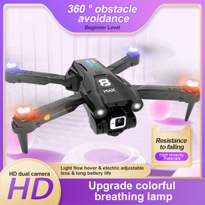 YT163 <strong>Drone</strong> 4K Dual <strong>Camera</strong> Led Light Blades Obstacle Avoidance Optical Flow <strong>Wifi</strong> Fpv Foldable Quadcopter RC <strong>Drone</strong> Kid Toy GIft - Product Image 2