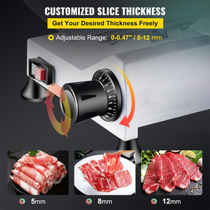 HBS250A yarı otomatik dondurulmuş et dilimleme makinesi peynir ham sosis bacon sığır koyun eti rulo dilimleme kesici makinesi - Product Image 4