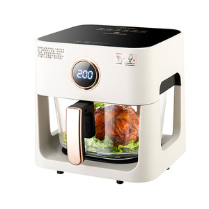 1200W 5L Oil Free Household Mechanical Touch <strong>Control</strong> Smart Glass Transparent and Visible Air Fryer Cooker <strong>Without</strong> Oil - Product Image 4