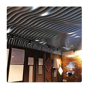 <strong>Building</strong> Decorative <strong>Material</strong> 3D Curved Wave Metal Suspended Aluminum Irregular <strong>Ceiling</strong> Panel Hotel Hall Pop False <strong>Ceiling</strong> Design - Product Image 3