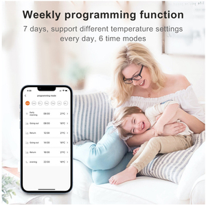 Ledeast WKF400A ZigBee thermostatic วาล์วหม้อน้ำเข้ากันได้กับ Alexa Google Home ควบคุมอุณหภูมิความร้อน - Product Image 4