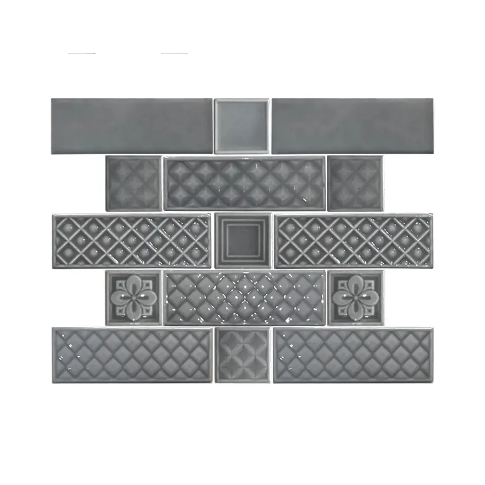 Compre casa decalque telha diy branco subway ideia de azulejos 3d banheiro mural de mosaico