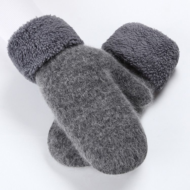 Fur bag cover dark gray